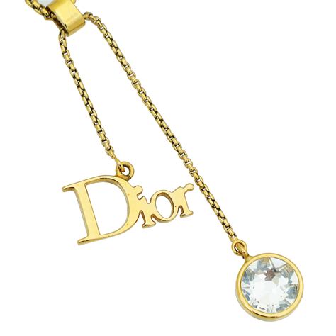 dior pendentif|dior gold finish necklace.